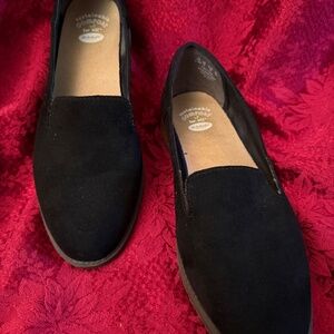 Dr. Scholl's Jetset Black Suede Slip On Loafers Size 8.5